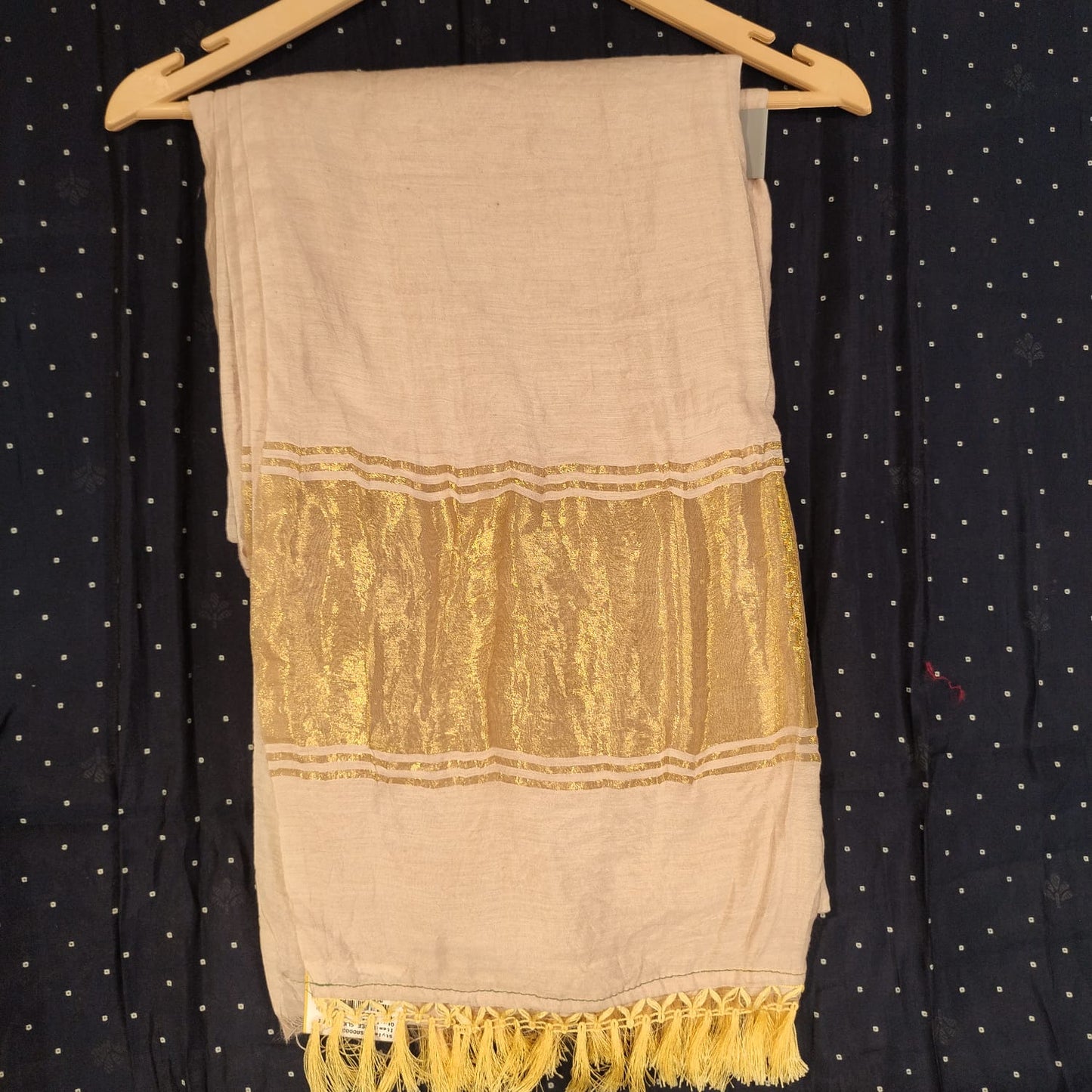 SILK GAJJI GOLDEN STRIP SAREE