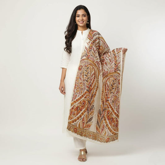 SALWAR SUIT MODAL SILK WHITE