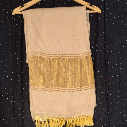 SILK GAJJI GOLDEN STRIP SAREE