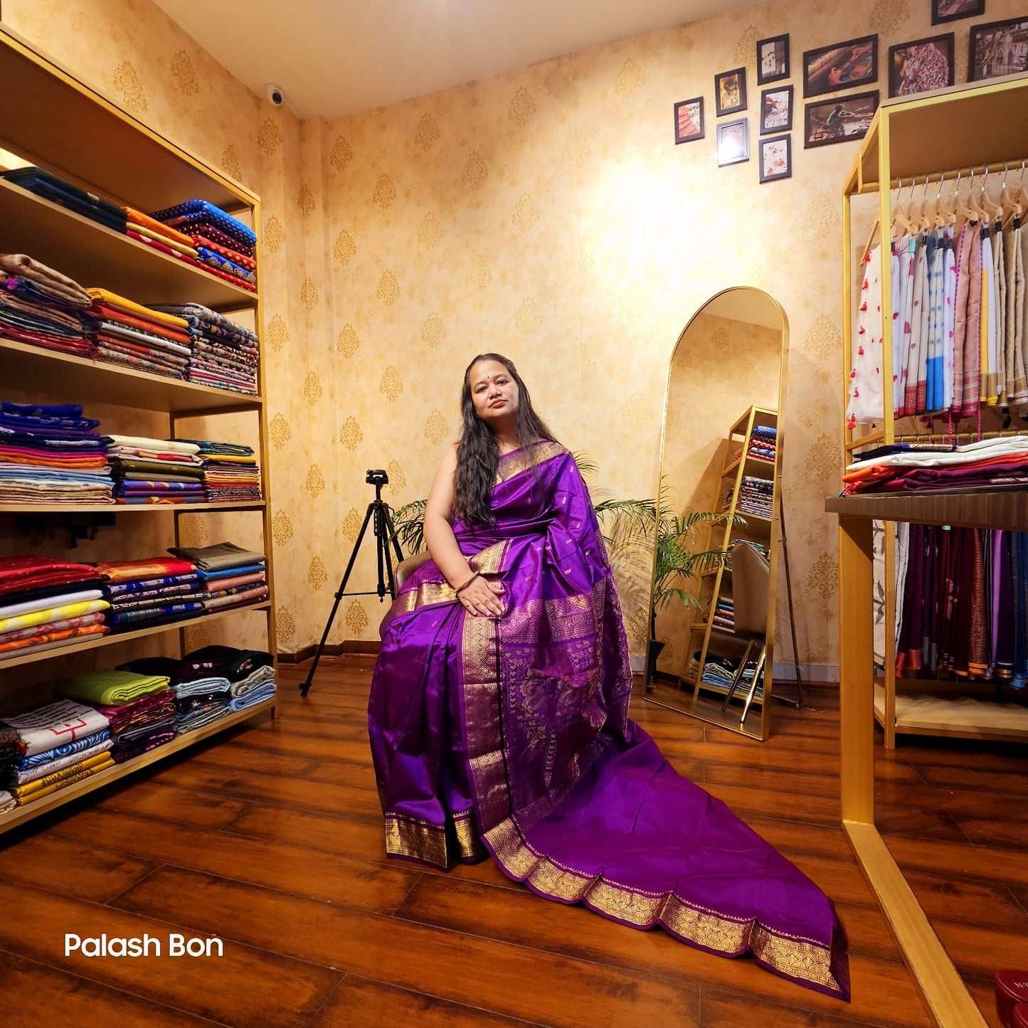 KANJIVARAM SAREE HANDWOVEN PURPLE