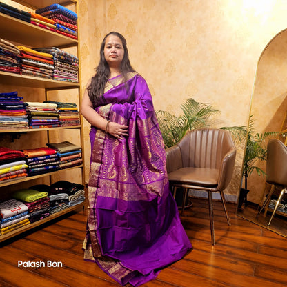 KANJIVARAM SAREE HANDWOVEN PURPLE