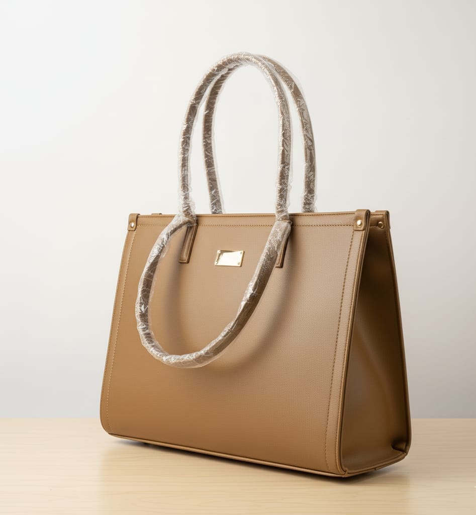 SHOPPER BAG DARK BEIGE