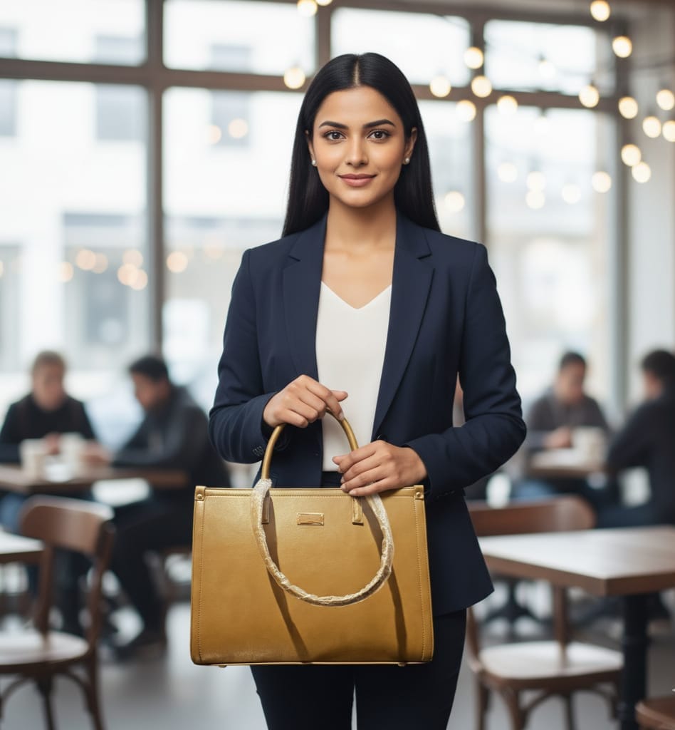 SHOPPER BAG DARK BEIGE