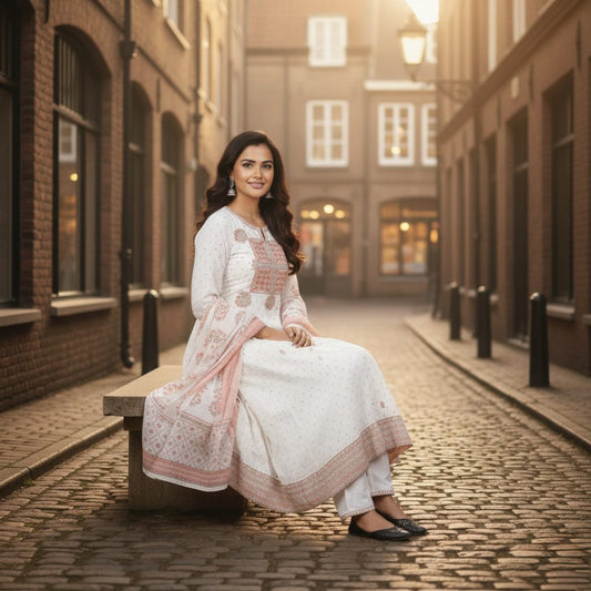 SALWAR SUIT COTTON ANARKALI SUIT