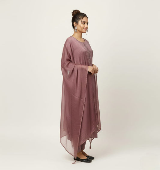 SALWAR SUIT COTTON PURPLE COLOR