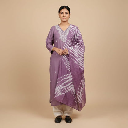 SALWAR SUIT MODAL SILK PURPLE COLOR