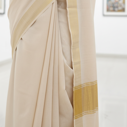 SILK GAJJI GOLDEN STRIP SAREE